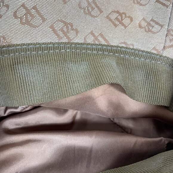 DOONEY & BOURKE Bucket Hat Beige Monogram All Over Print Size M - Picture 9 of 10